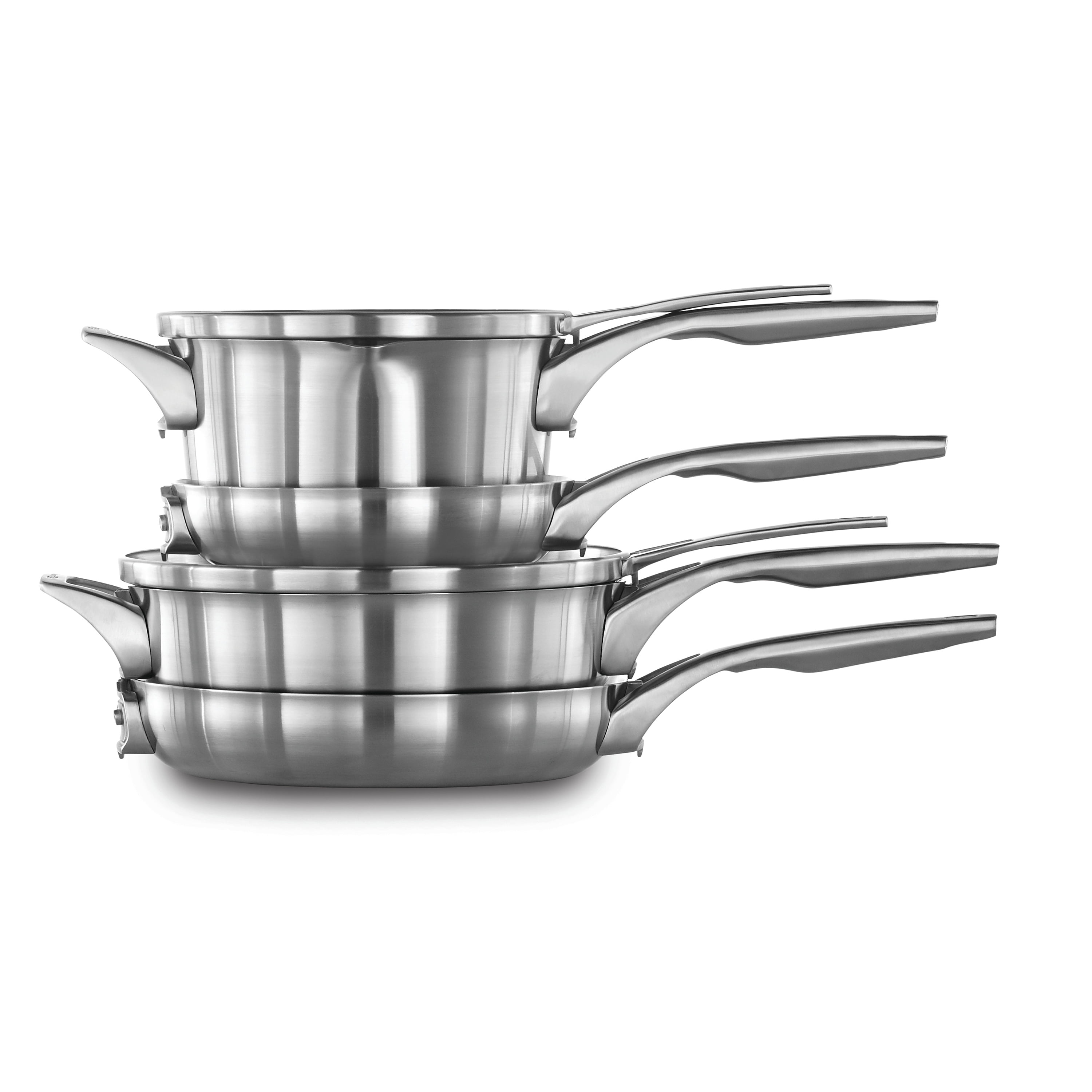 Calphalon Premier Space Saving Stainless Steel Supper Club Cookware Set 