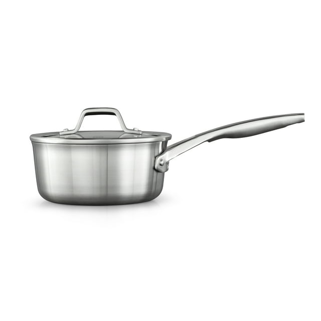 Calphalon Premier 1.5Quart Stainless Steel Sauce Pan with Cover