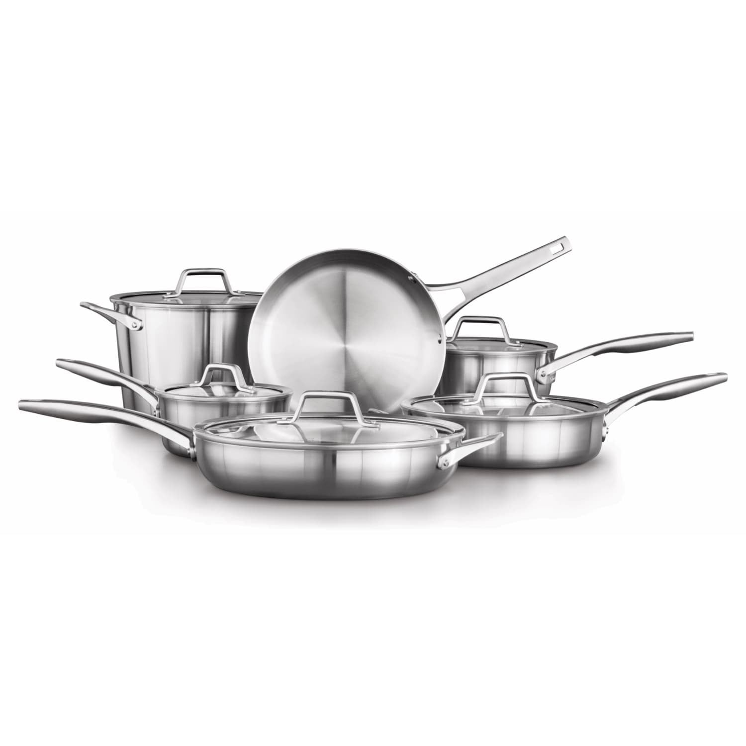 Calphalon Premier Space Saving 10 Piece Stainless Steel Cookware Set - Thumbnail 4