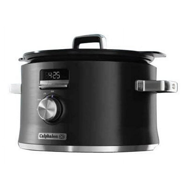 Calphalon SCCLD1 Digital Saut Slow cooker 5.3 qt dark stainless