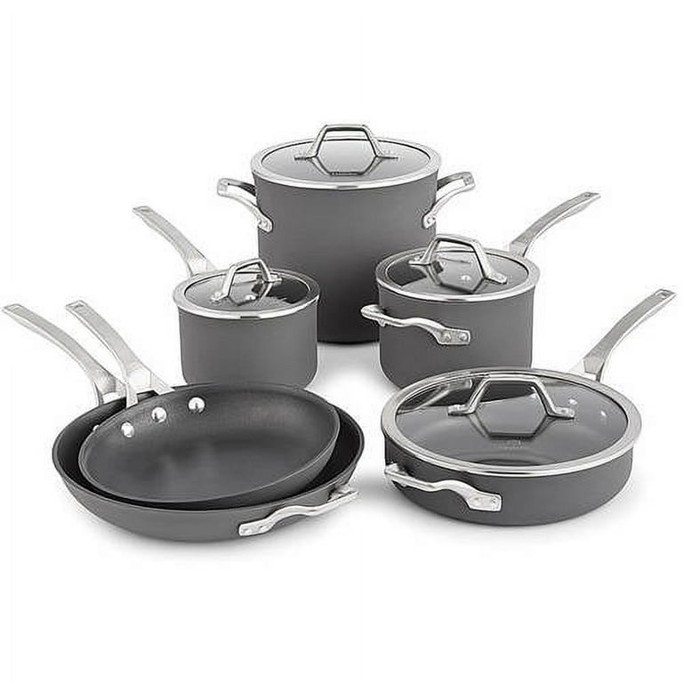 Calphalon Signature 10-Piece Stainless Steel Cookware Set in