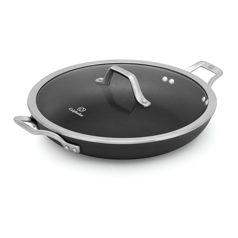 ファッションなデザイン Calphalon Signature Hard Steel Stainless 12-Inch Nonstick 調理器具