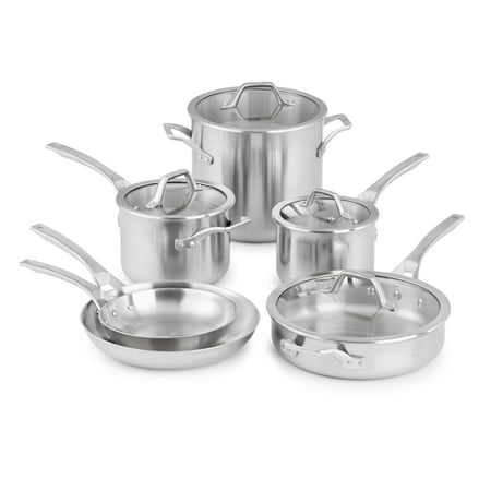 Calphalon Signature Stainless Steel 10-Piece Cookware Set