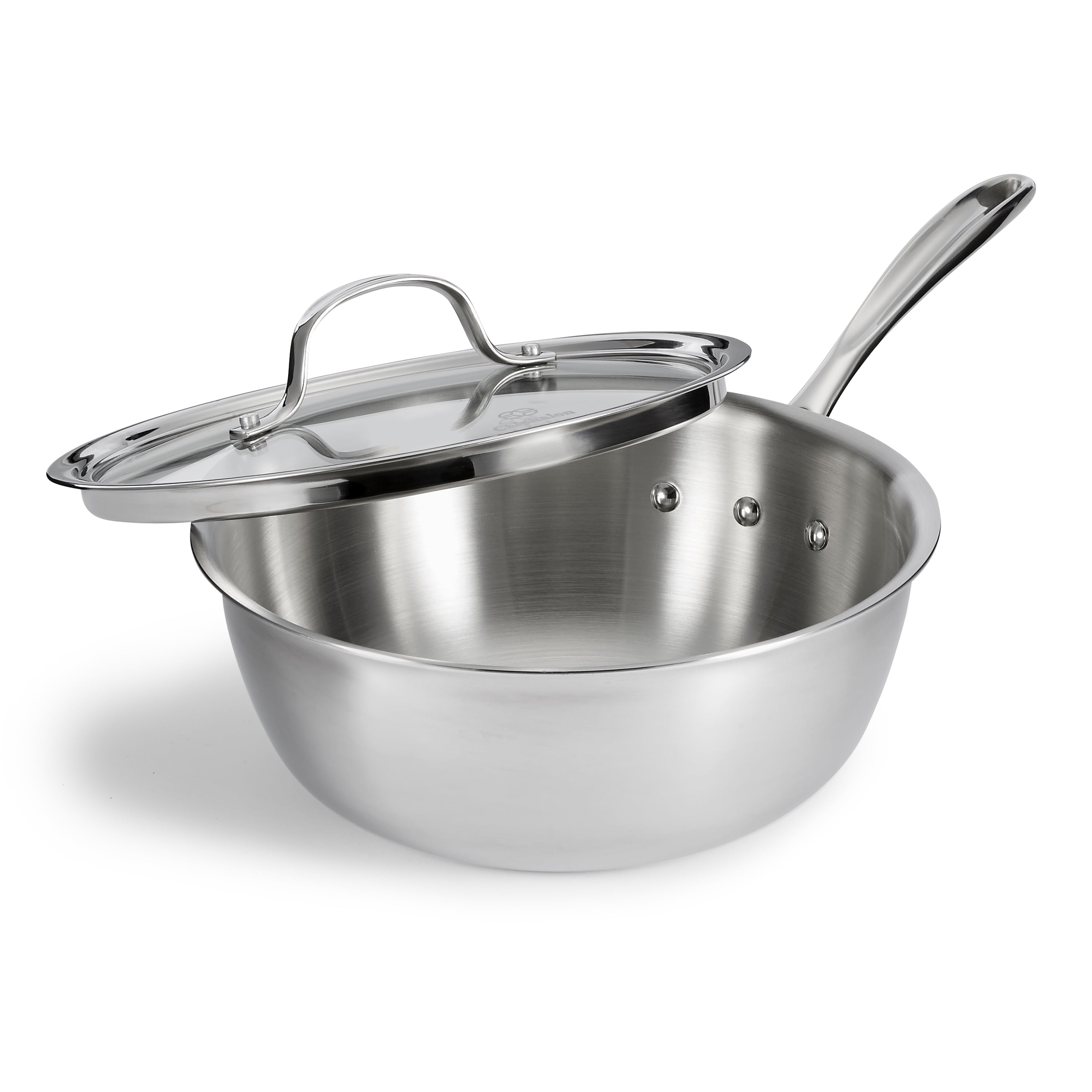Calphalon Tri-Ply Stainless Steel 3-Quart Saute Pan with Cover: Saute Pans:  Home & Kitchen 