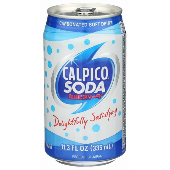 Calpico Soda Carbonated Soft Drink, Original Flavor, 11.3 Fl Oz Can
