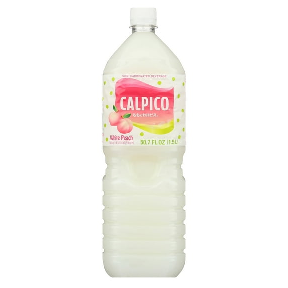 Calpico White Peach Flavor Shelf-Stable Soda, 8 Bottles, 50.70 fl oz