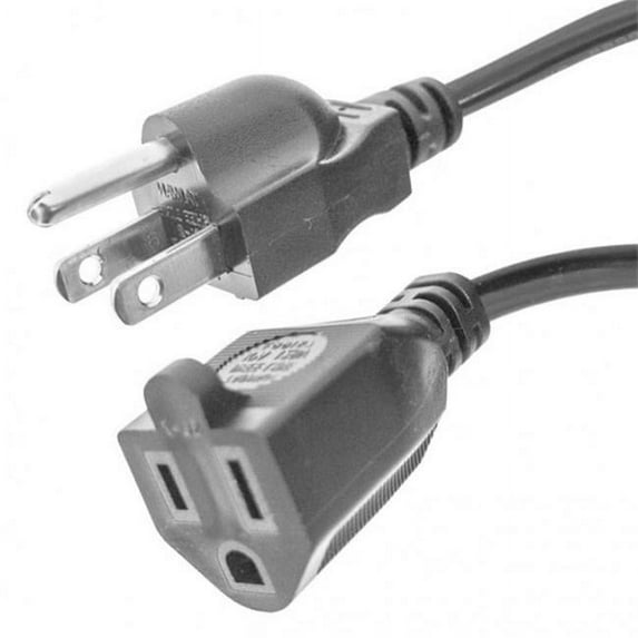 Calrad 55-788-10 10 ft. Long 3 Prong Male to 3 Prong Female AC Extension Cable