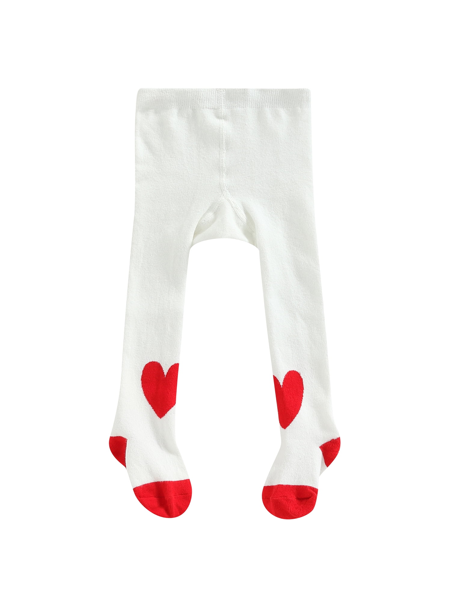 Calsunbaby Infant Baby Girl Valentines Day Outfit Heart Stockings