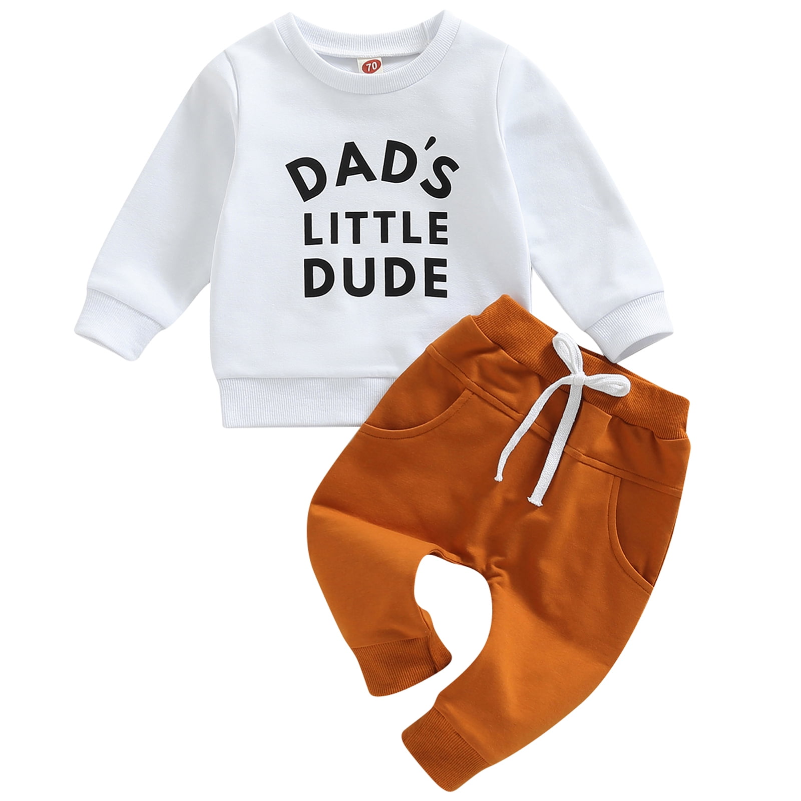 Calsunbaby Newborn Toddler Baby Boy Sweatsuit Daddy Sweatshirt Tops and