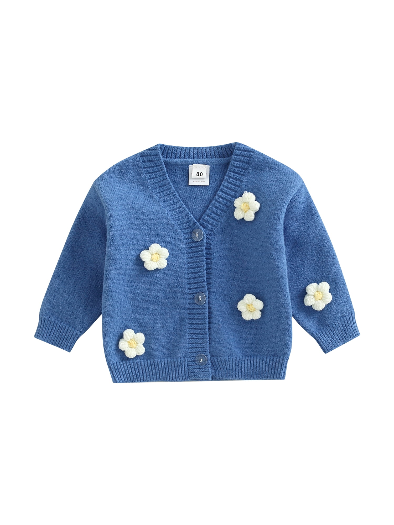 Calsunbaby Toddler Baby Girl Fall Clothes Button Closure Knitting