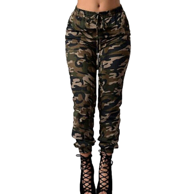 Calsunbaby Women Camouflage Pants Army Skinny Fit Stretch Jeggings Trousers  