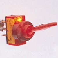 Calterm 40240 Glow Toggle Switch, 20 Amp, Blue