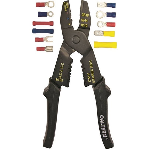 CALTERM 05102 Terminal Kit, 10 AWG Wire, Black