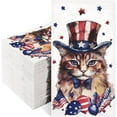 thumbnail image 1 of Caltero 100PCS Patriotic Napkins, 4th of July Paper Napkins 3 Ply Disposable Independence Day Napkins Patriotic Party Supplies, 1 of 8