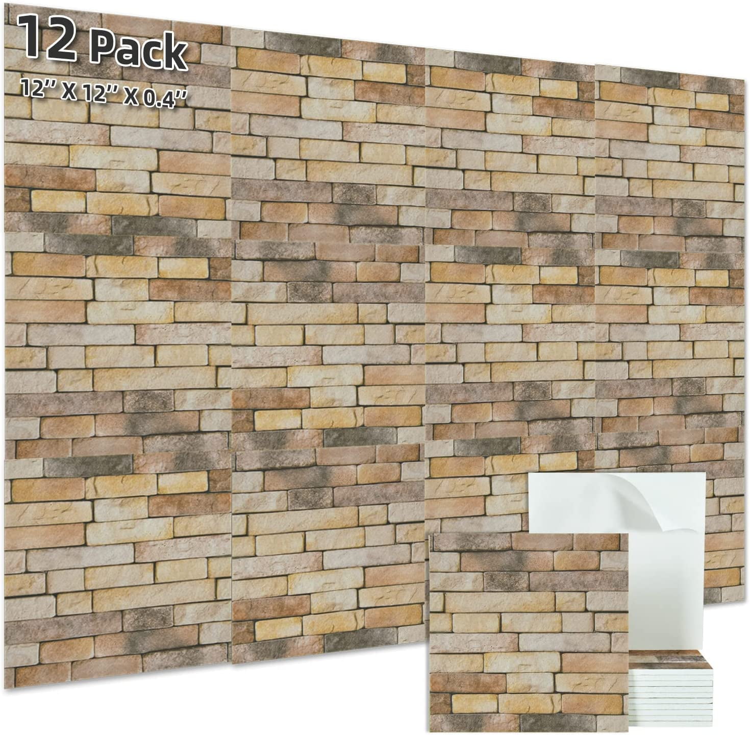 Caltero 12 Pack Acoustic Panels, Sound Proof Wall Panels SelfAdhesive