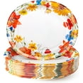 thumbnail image 1 of Caltero 50 PCS Fall Party Paper Plates, Disposable Plates Dinnerware for Party Supplies, 1 of 8