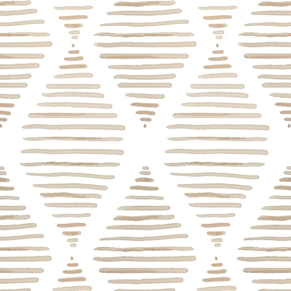 Caltero Peel and Stick Wallpaper Beige Geometric Wallpaper Stick on Wallpaper ,17.32 in x 32.8 ft