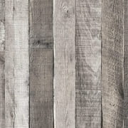 Caltero Peel and Stick Wallpaper Gray Wood Wallpaper Self Adhesive Wallpaper Craft, 17.71"x 118"