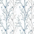 thumbnail image 1 of Caltero Peel and Stick Wallpaper Grey Blue Tree Branch Self Adhesive Wallpaper,17.7" x 590", 1 of 10
