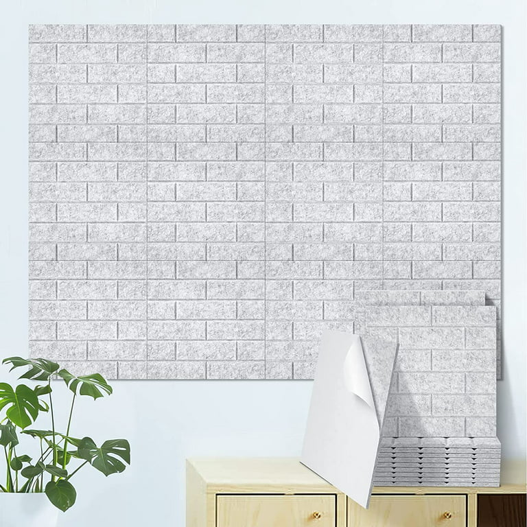 Caltero Sound Proof Wall Panels,Acoustic Panels, Sound Absorbing Panels for  Acoustic Treatment and Wall Decor, (12 PCS Silver Grey) 