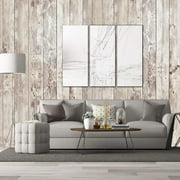 Caltero Wood Gray Plank Contact Paper Peel and Stick Wallpaper Stick on Wallpaper, 17.71" x 118"