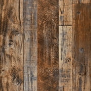 Caltero Wood Wallpaper Peel and Stick Wallpaper, Wood Plank Contact Paper for Bathroom Kitchen Walls 17.72 in.x 9.83 ft. Roll