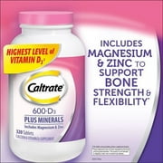  Caltrate 600 + D3 Plus Calcium & Vitamin D3 Supplement، 320 Tablets 