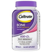 معايرة 600 + D3 Plus Minerals Calcium Vitamin D Supplement - 120 Count for Bone Health