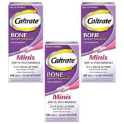 Caltrate Calcium & Vitamin D3 Supplement Plus Minerals Mini Tablets, 150 ea Pack of 3