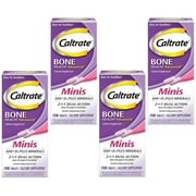 Caltrate Calcium & Vitamin D3 Supplement Plus Minerals Mini Tablets, 150 ea Pack of 4