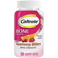 thumbnail image 1 of Caltrate Gummy Bites 500 mg Calcium and Vitamin D Supplement, Black Cherry, Strawberry, Orange - 50 Count, 1 of 3