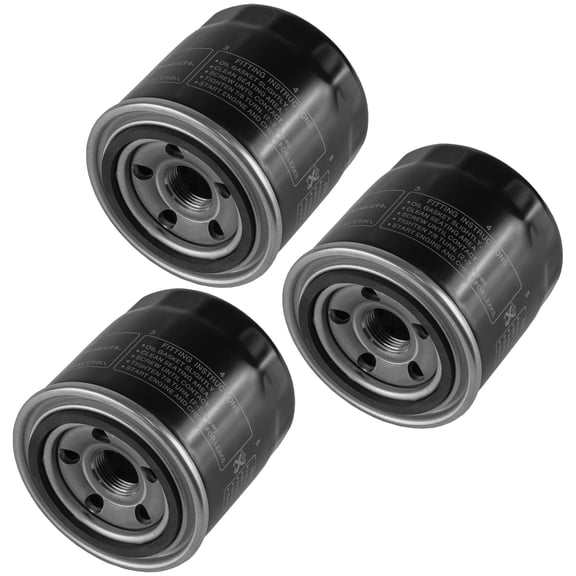 Caltric Oil Filter 3 Pack for Kawasaki EX400 1989-2002 and Ex300 Ninja 300 Abs