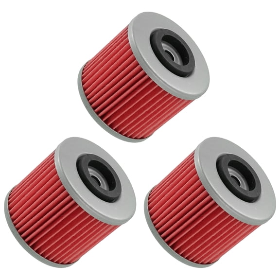Caltric Oil Filter 3 Pack for Yamaha XVS1100 V-Star Classic 1999-2009 and Custom 2000-2009