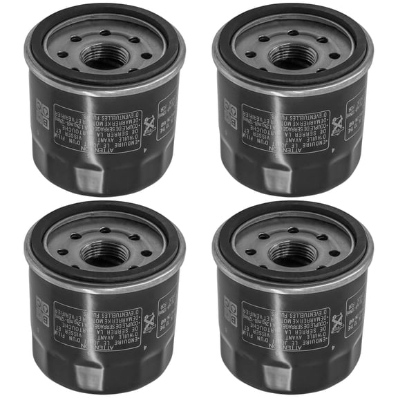 Caltric Oil Filter 4 Pack for Yamaha YZF-R6 1999-2007 / YZF-R1 1998-2007 / YZF600R 1995-2007