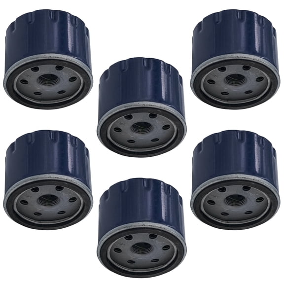 Caltric Oil Filter 6 Pack for John Deere X116R X125 X126 X127 X130R X135R X140 X145