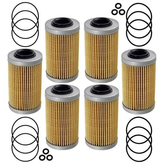Caltric Oil Filter 6 Pack with O-Rings for Sea-Doo RXP RXT RXP 155 260 RXP 215 260 2004-2017