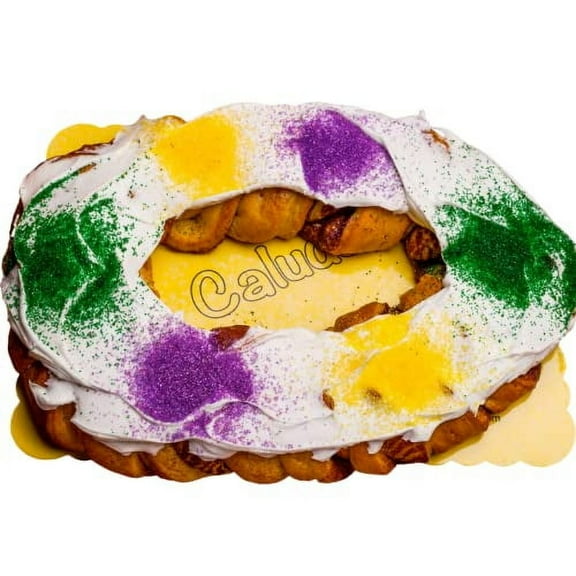 Caluda's Traditional King Cake: The Best New Orleans Flavor- Indulge in the Delicious Flavors of New Orleans with Caluda's Traditional King Cake(Pack of 1)
