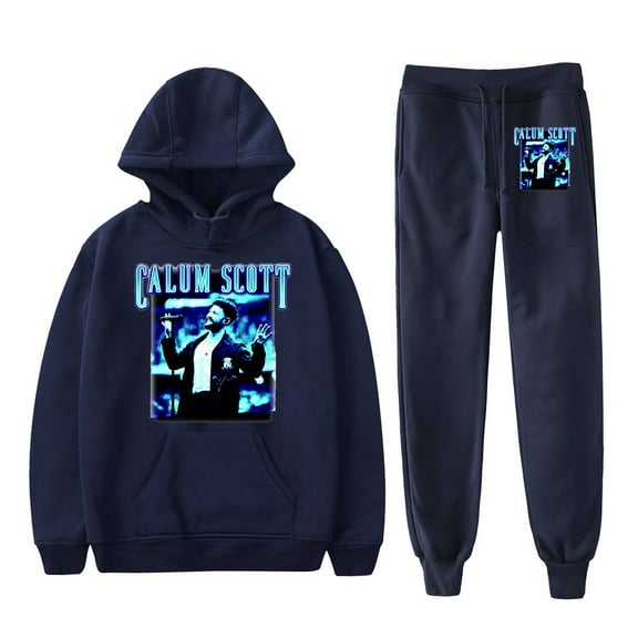 Calum Scott 2025 Merch Hoodie and SWEATPANTS set pop print Unisex Casual Street Clothing