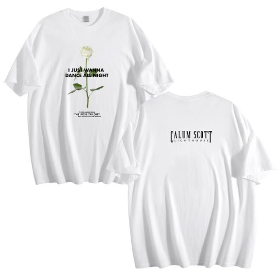 Calum Scott Rose Cotton Tshirt Men Women Streetwear Short Sleeve Fashion Tops Tees
