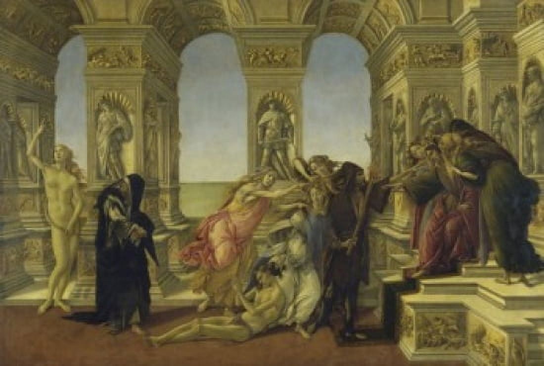 Calumny  Sandro Botticelli (1444-1510 Italian) Galleria degli Uffizi Florence Canvas Art - Sandro Botticelli (18 x 24)