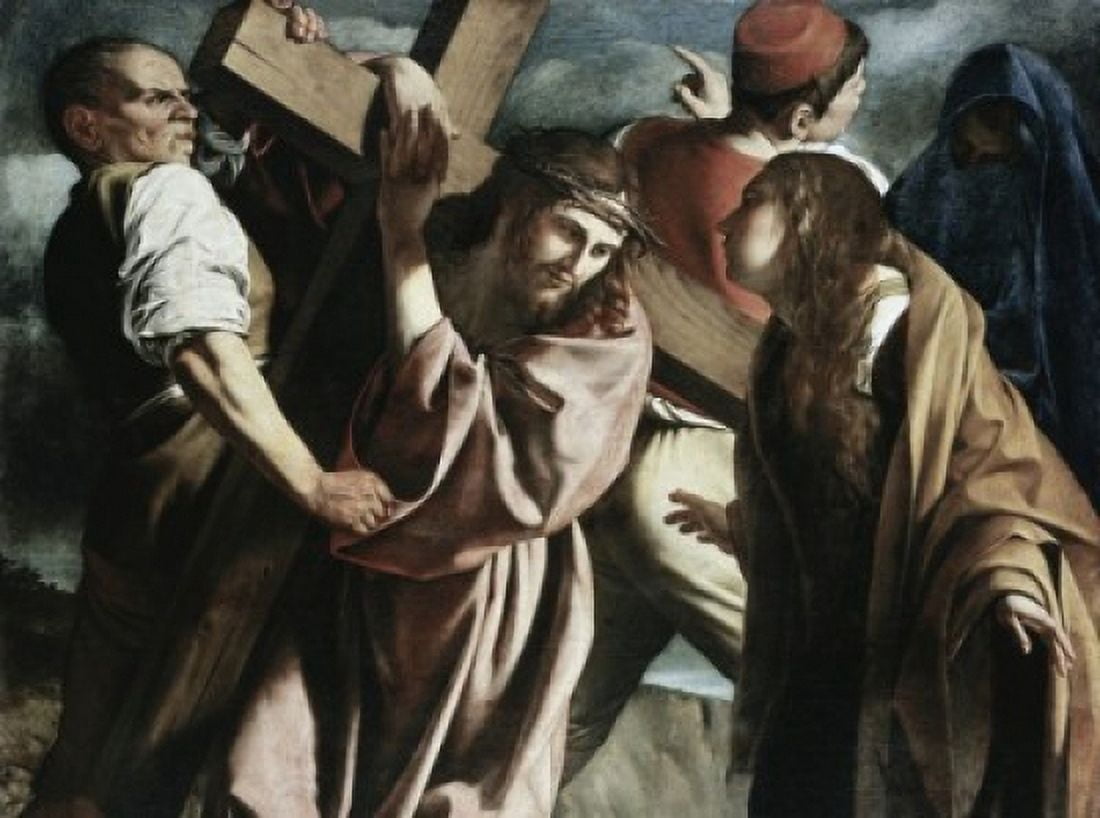 Calvary Michelangelo M da Caravaggio (1571-1610 Italian) Canvas Art - Michelangelo M da Caravaggio (18 x 24)
