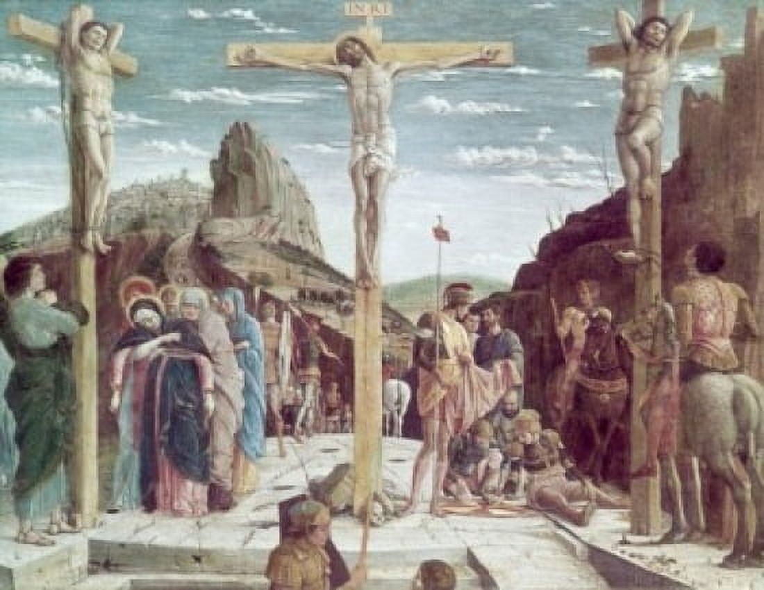Calvary ca 1456-I460 Andrea Mantegna (1431-1506 Italian) Oil on panel Musee du Louvre Paris France Canvas Art - Andrea Mantegna (24 x 36)