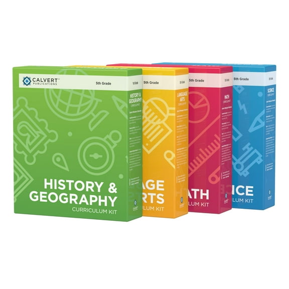 Calvert 5th Grade 4-Subject Complete Set (paperback)