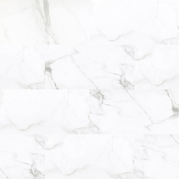 Calville Calacatta Roma 12.32 In. W X 24.29 In. L Rigid Core Click Lock Luxury Vinyl Tile Flooring