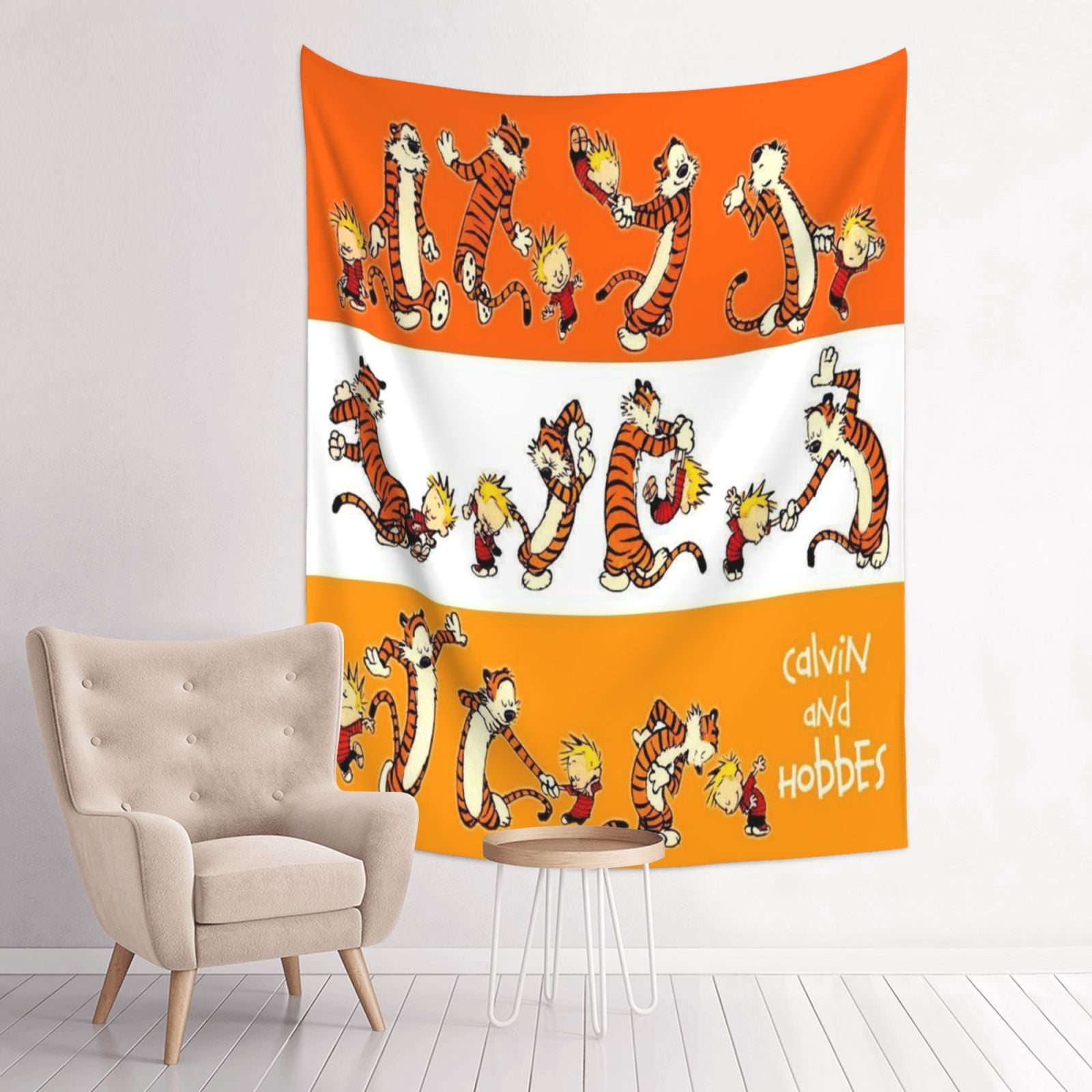 Calvin And Hobbe Wall Tapestry Poster For Bedroom Aesthetics Funny Room ...