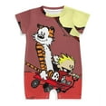 thumbnail image 1 of Calvin And Hobbes Baby Boy Girl Short Sleeve Rompers Bodysuit One Piece Jumpsuit Summer Outfit, 1 of 8