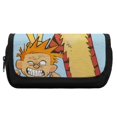 thumbnail image 1 of Calvin And Hobbes Big Capacity Pencil Case, Large Storage Pencil Pouch Pen Case Bag with Zipper, Pencil Case for Office Supplies, 1 of 8