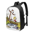thumbnail image 1 of Calvin And Hobbes Laptop Backpack With Usb Charging Port Travel Backpack Computer Bag 17 Inch School Bookbag For Adult Teen, 1 of 9