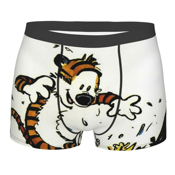 Calvin And Hobbes Men's Breathable Boxer Briefs Soft Stretch Moisture-Wicking Underwear Xx-Large