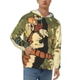 thumbnail image 1 of Calvin And Hobbes Men's Hoodie With Color Drawstrings Sweatshirt Hooded Pullover Print Winter Coat Jacket X-Large, 1 of 9